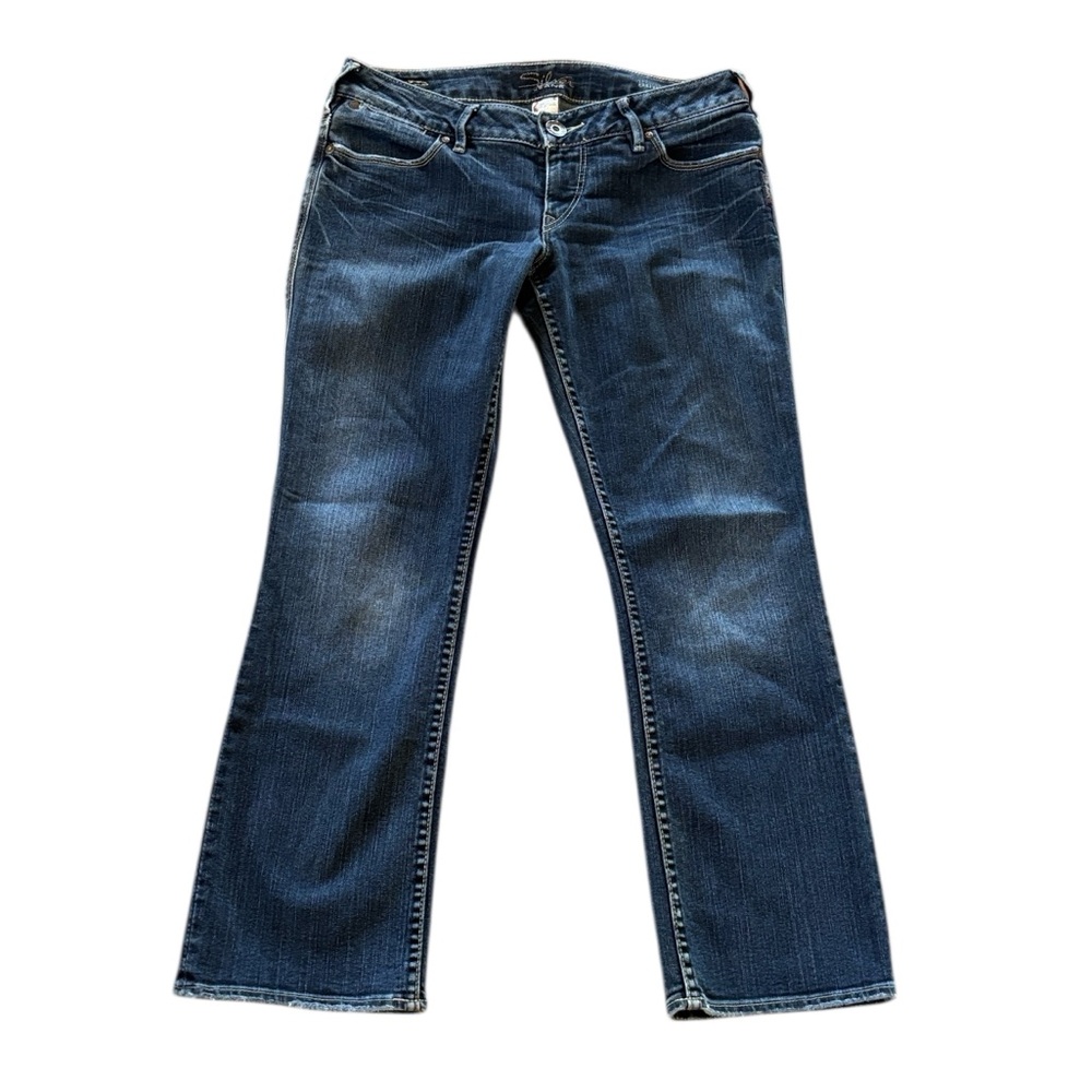 Silver Santorini Low Rise‎ Cropped Jeans Size 28